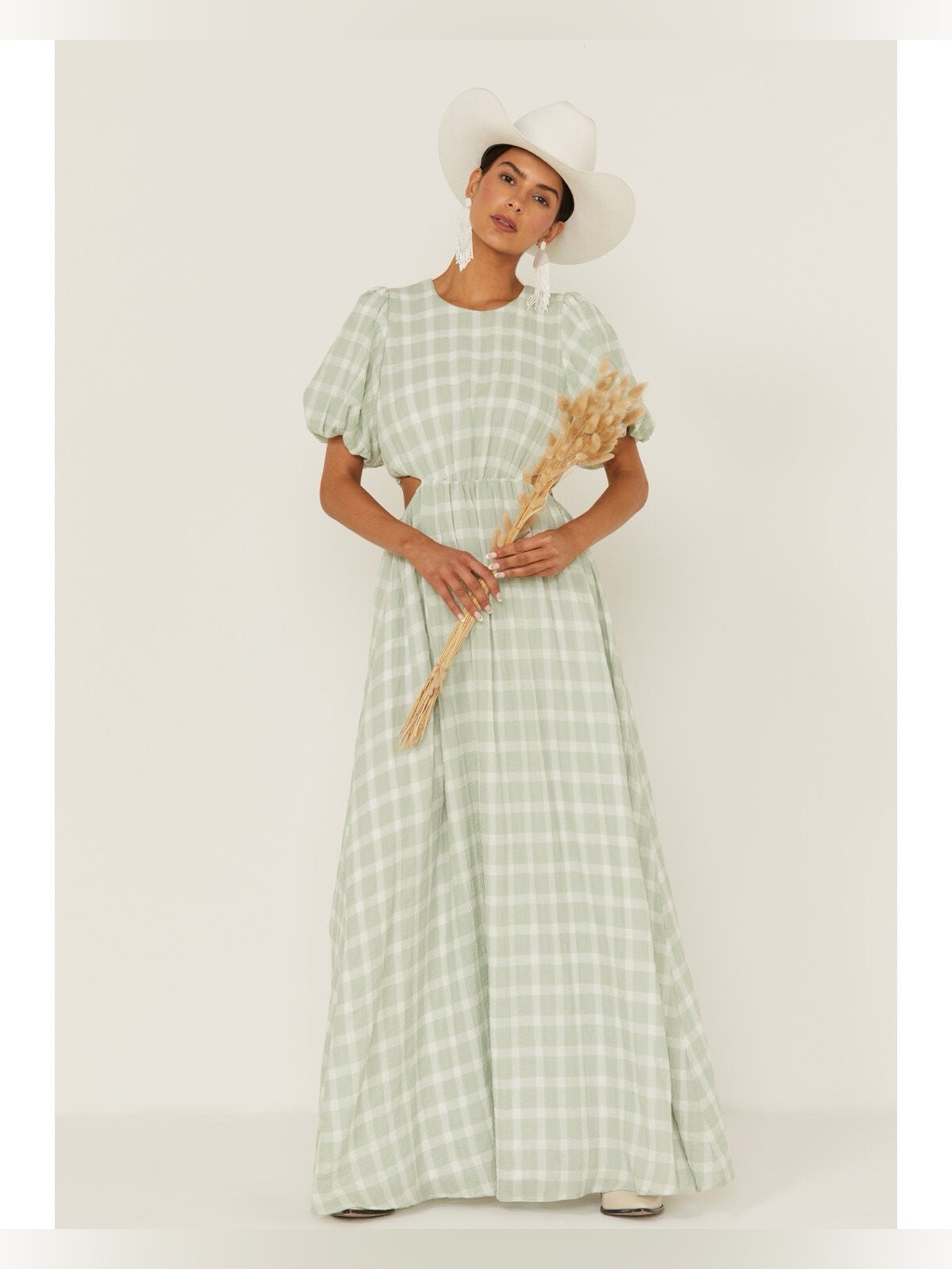 Nwt Show Me Your Mumu Women's Eloise Plaid Maxi Dress Size M